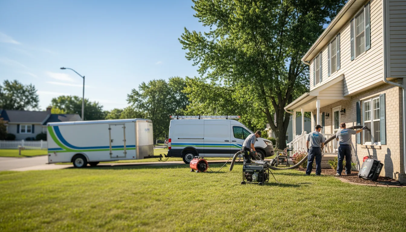 Flooded Basement Restoration And Cleanup With Repair in Donovan, IL near me